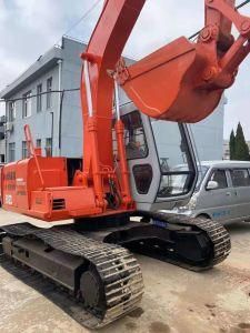 Second Hand Hydraulic Excavator Hitachi120, 12 Ton Crawler Excavator Hitachi Ex120 Running Well