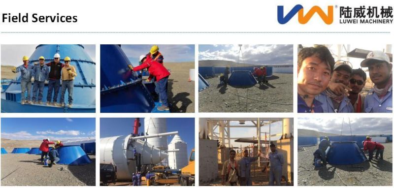 Luwei Brand 40-1600m³ Steel Silo Used to Store Mine Fly Ash with ISO Certification