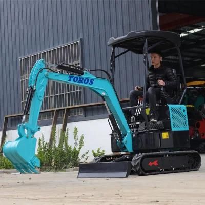 High Quality Mini Te15 1.5ton Hydraulic Excavator Towable Mini Excavator