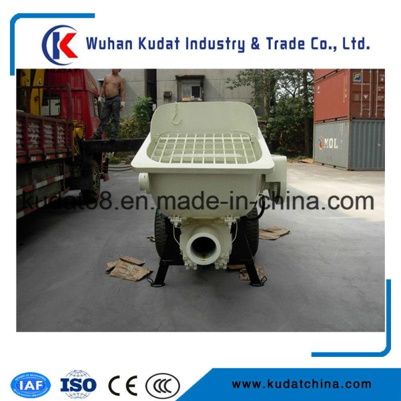 Electric Mobile Trailer Mounted Concrete Delivery Pump for Concrete Construction