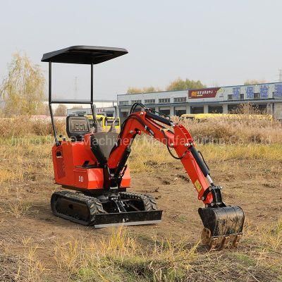 Earth-Moving Machinery Hydraulic Mini Excavator with Roof