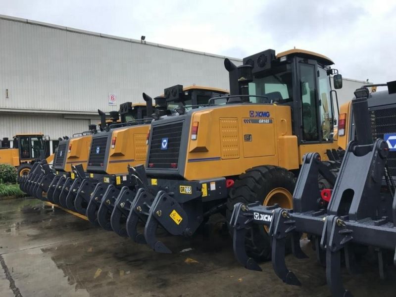 Road Construction Machinery 205/214HP Mini Grader Gr215 with Cummins Engine