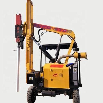Highway Guardrail Pile Machine Earth Auger Drilling Machine