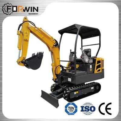 CE Mini Small Crawler Excavators 0.05m&sup3; Dig Hydraulic with Yanmar Engine Deflection Boom