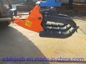 High Quaulity Performance Mechanical Heavy Style Rock Grapple for Excavator 15ton