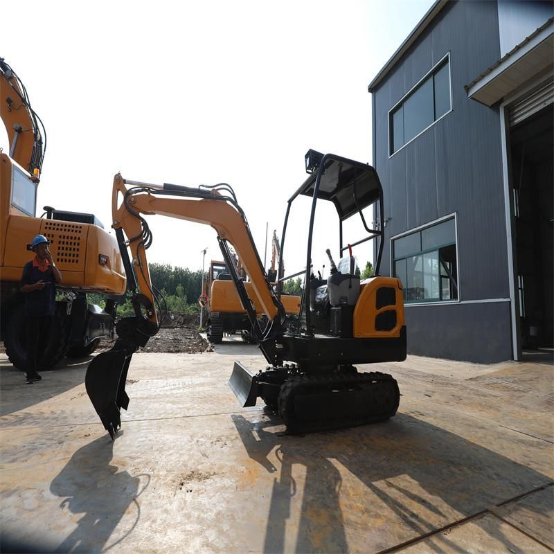 Ht18 Multifunctional Garden Farm Mini Digger 1.8 Ton Excavator with 0.06m3