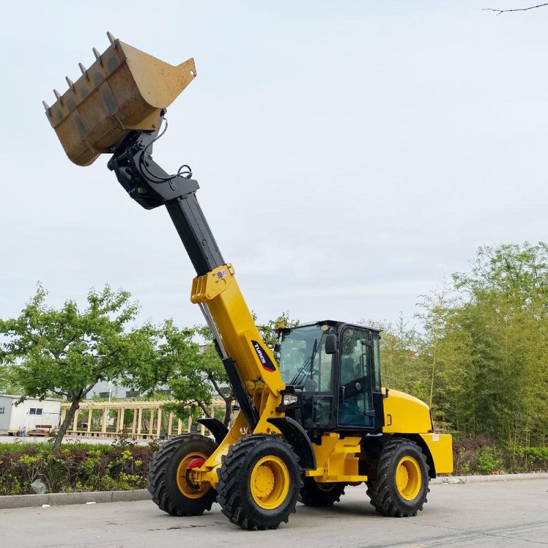 Heracles China Mini Telehandler Telescopic Boom Wheel Front End Loader Handler Cheap 2 Ton Teleskoplader Loader with Low Price