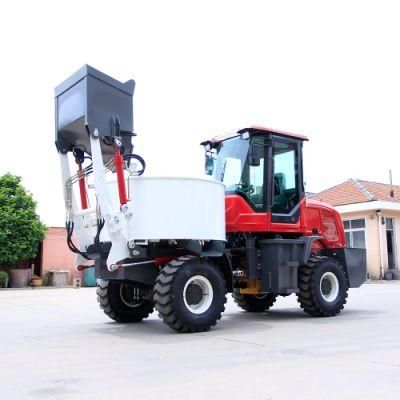 Self Loading Concrete Mixer Truck with 300 Steering