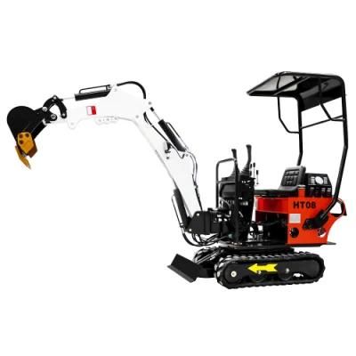 Powerful Earthing Moving Machinery Ht08 Mini Crawler Excavator CE Approved Mini Excavator
