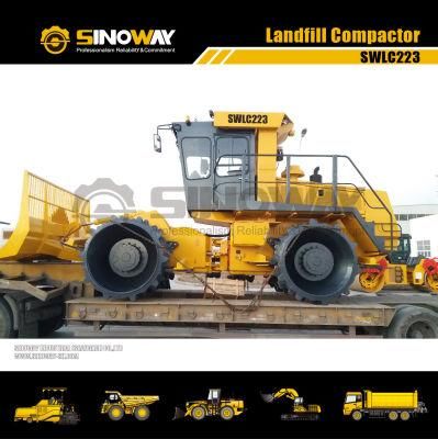 Sinomach 23ton Refuse Garbage Compactor 147kw Waste Compactor