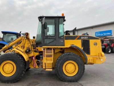China High Quality 4tons Rated Big Tyre Wheel Loader 842h