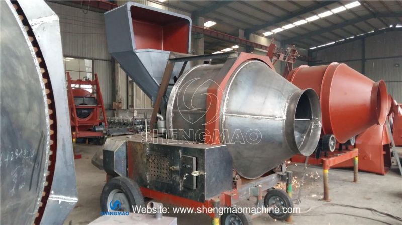 Diesel and Electric Seld Loading Concrete Mixer Machines with Loading Hopper for Concrete Mixing Plant
