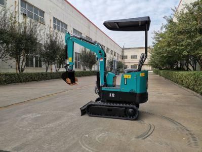 Chinese Small Digger 0.8ton 1ton 1.2ton 1.5ton Mini Excavator with Cheap Price