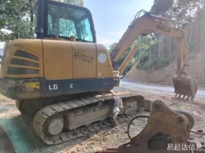 Used Mini Medium Backhoe Excavator Lin Gong LG660e Construction Machine Second-Hand