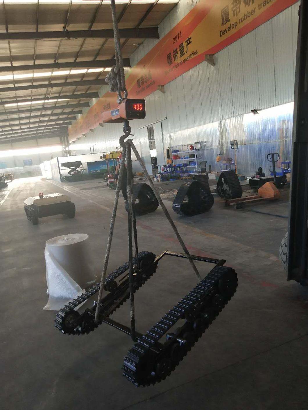 Small Robot Rubber Tracked Undercarriage, Using 100mm Width Rubber Track