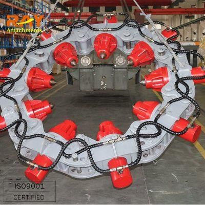 Unicorn Drill Excavator Concrete Pile Head Cutter Breaker for Square Foundation Piles