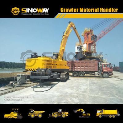 China Bulk Scarp Material Handler 60 Ton Crawler Metrial Handler