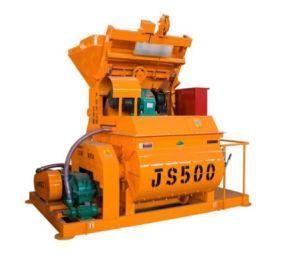 CE ISO Certified Js500 Twin Shaft Concrete Mixer Machine with Lift