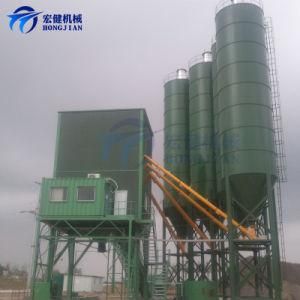 4 Aggregate Bin Software Control System Fully Auto Concrete Batching Plant Hzs120