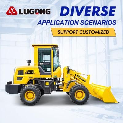 Lugong T920 Acens Payload Lugong Rcm Ns Switch Wheel Loader Sx OS with New Designed Air Conditioner Wheel Loader