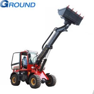 Grabbing wood log sugarcane front loader with powerful engine telescopic loader