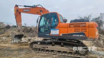 Used Mini Medium Backhoe Excavator Doosan DX215-9C Construction Machine Second-Hand