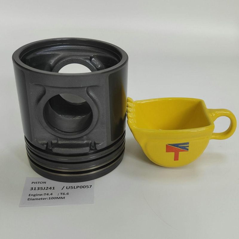 High-Performance Diesel Engine Engineering Machinery Parts Piston 3135j241 U5lp00057 for Engine Parts T4.4 T6.6 Generator Set Diameter 100mm
