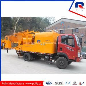 Small mobile Concrete Mixing Plant Truck Mounted Concrete Mixer Pump (JBC40)