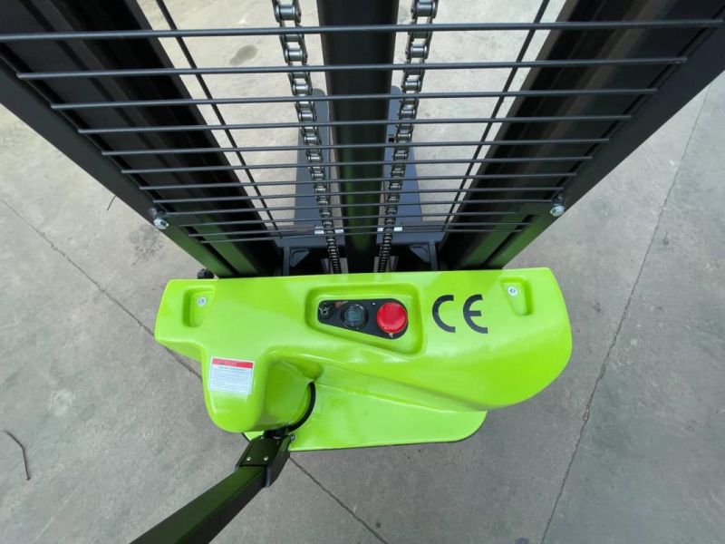 Walking Type Full Electric Rechargeable Walking Behind Stacker Forklift