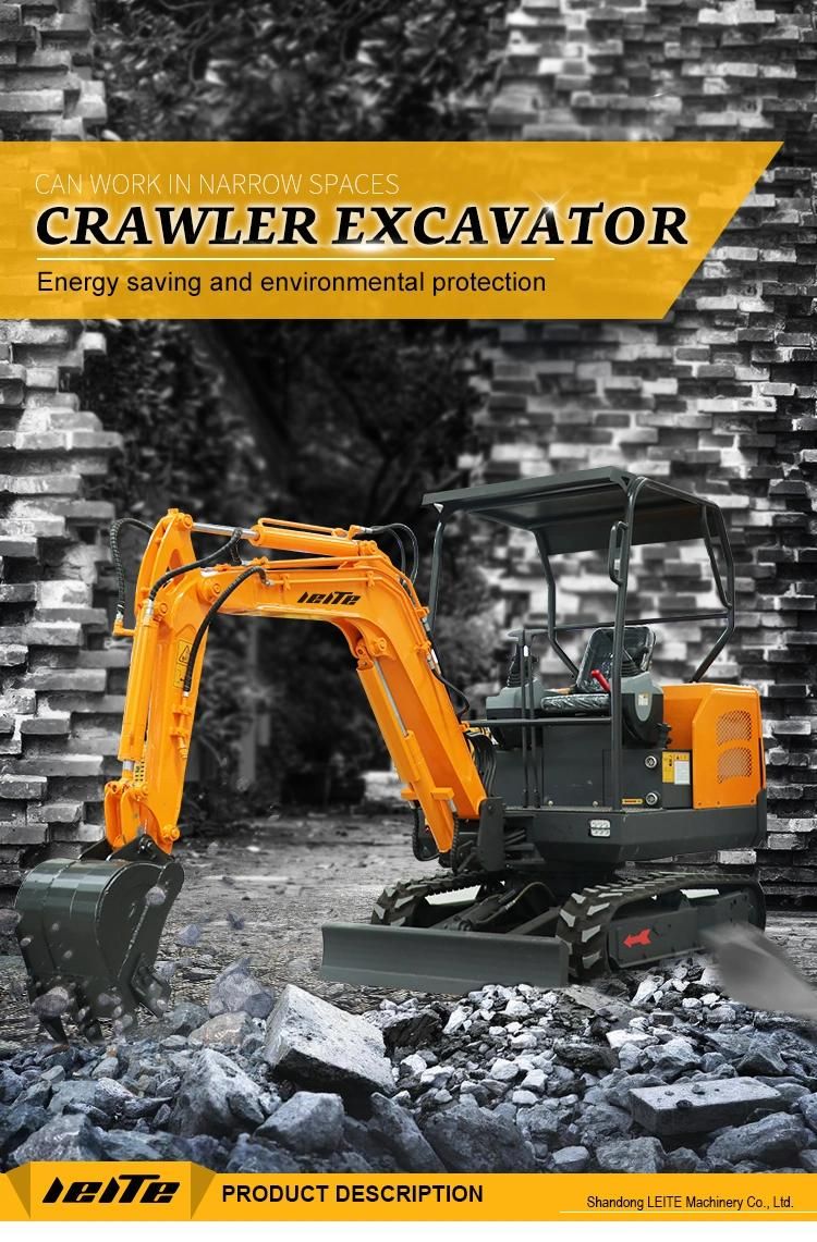 China Mini Excavator Hydraulic Crawler Excavator Hydraulic Quick Coupling 2.0ton