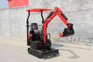 High Efficiency 1.1 Ton Rubber Truck Mini Excavator for Laying Cables