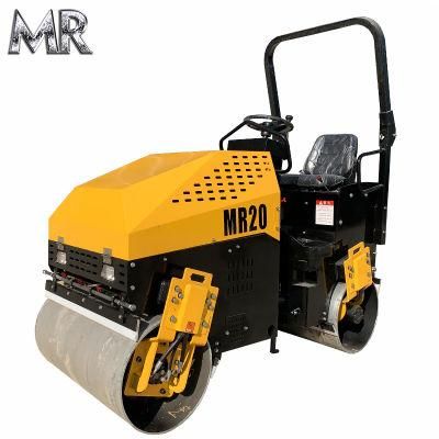Powerful Chinese Mini Road Roller 2000kg Soil Compactors for Sale