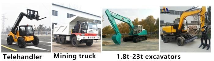 Collecting Bucket Street Sweeper Mini Telescopic Wheel Loader of 10km/H