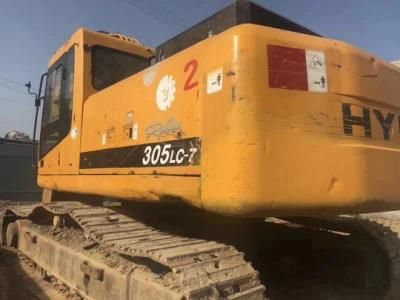 Used Hyundai 60/80/110/150/210/215/220/225/305 Crawler Excavator with Hydraulic Breaker Line and Hammer in Good Condition