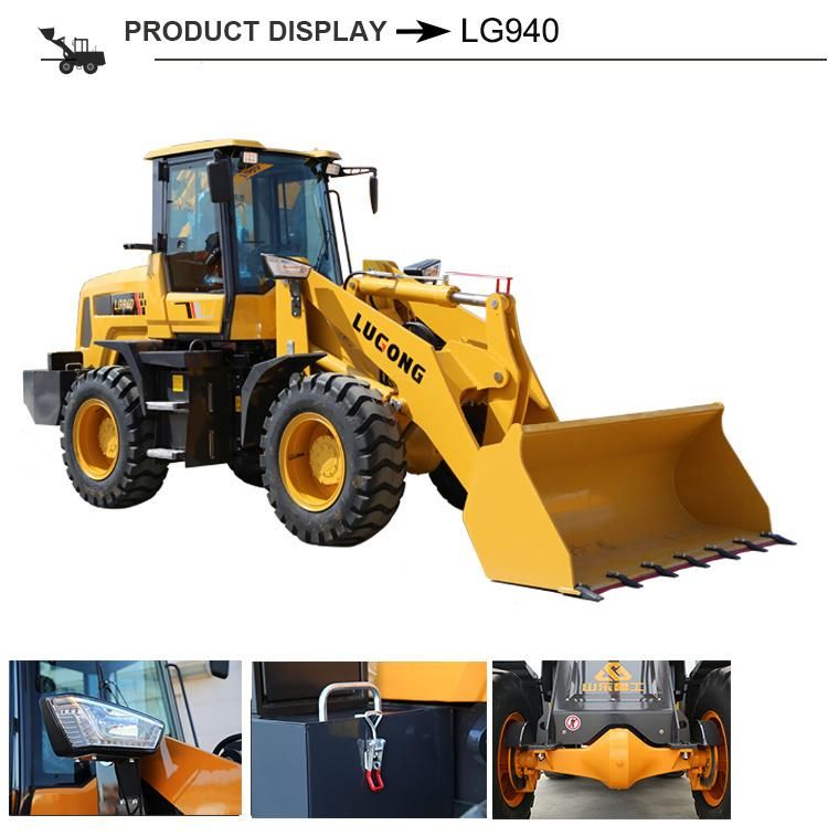 Lugong Brand Mini/Small Wheel Loader for Various Works with CE Approved 2.2ton 1 Cbm