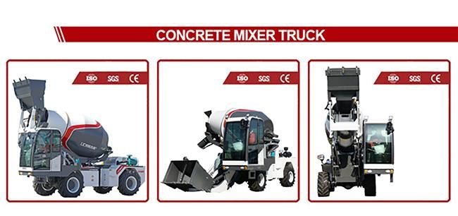 4.0m3 Articulated Chassis Mini Small Mobile Self Loading Concrete Cement Mixer Construction Mixing Machine Machinery Truck