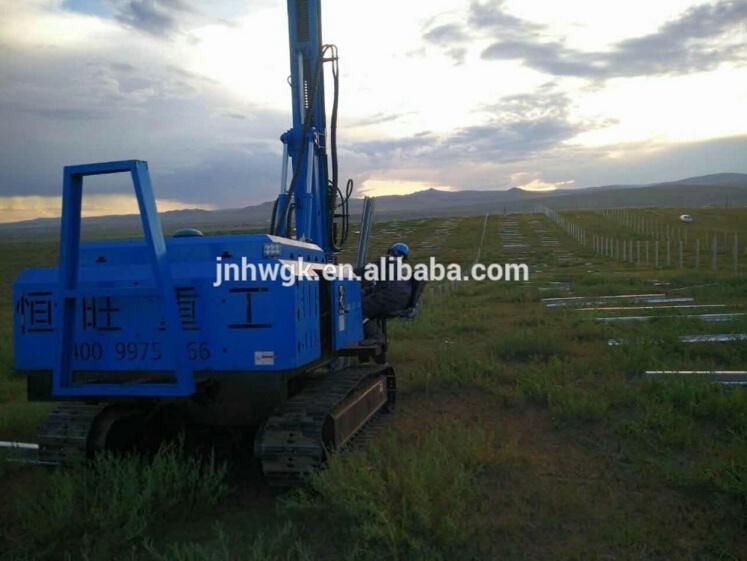 Solar Crawler Hydraulic Vibratory Sheet Hammer Pile Driver