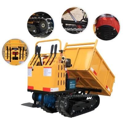 Factory 0.8ton Loading Weight Single Tank Crawler Tracked Mini Dumper