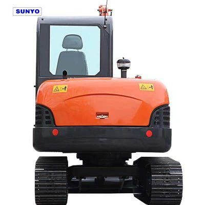 Sunyo Excavator Sy65 Mini Excavator Is Hyraulic Crawler Excavator Best Construction Equipments.