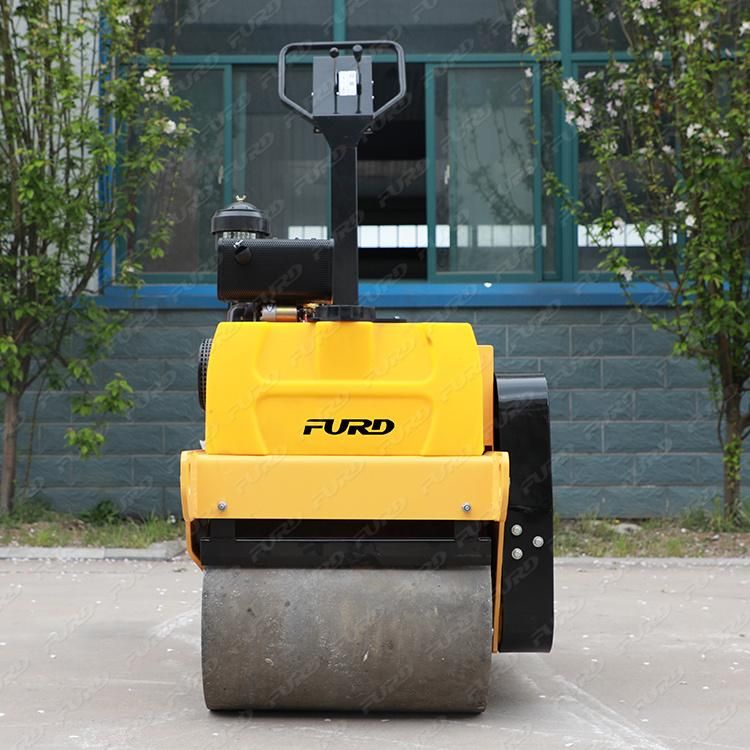 550kg Walk Behind Steel Tandem Drum Road Roller for Sale Mexico