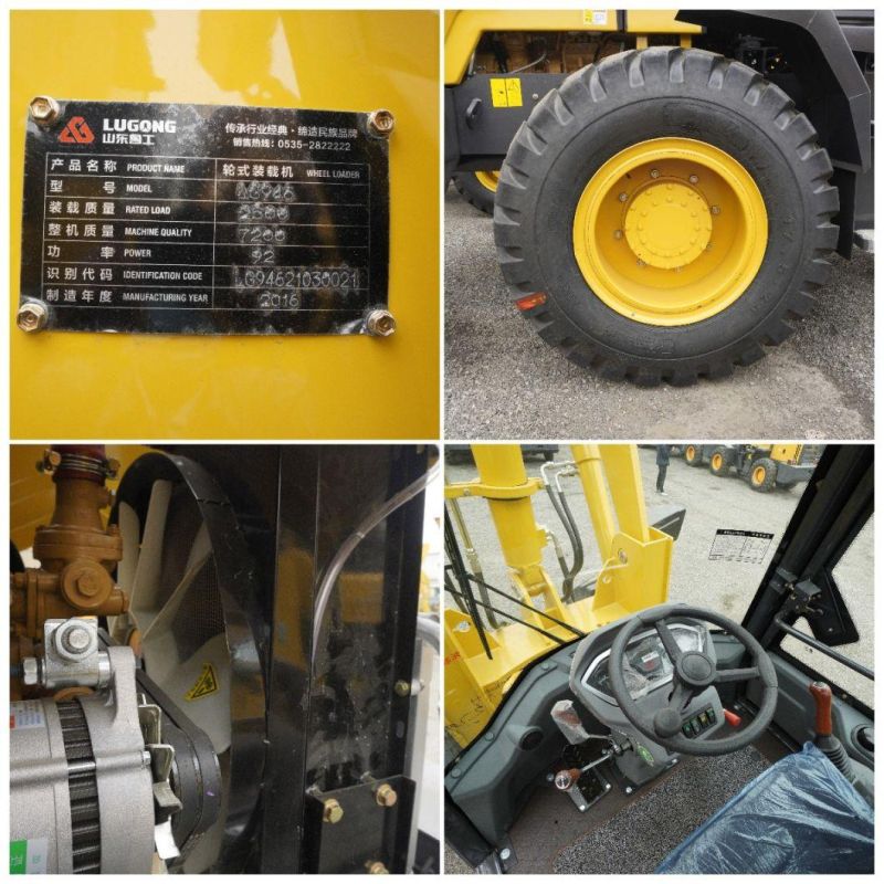 Lugong Brand Wheel Loader Hydraulic Mine Shovel Loader