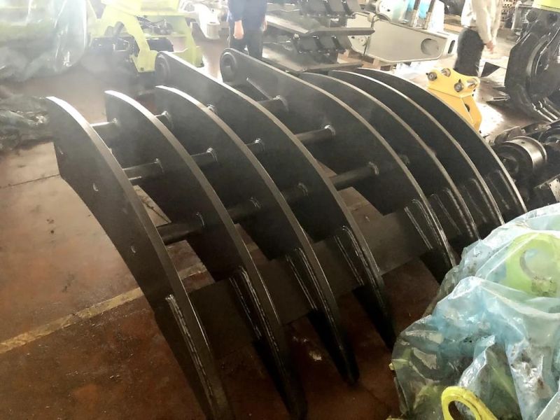 China Manufacture Best Selling Products Excavator Tilting Root Rake