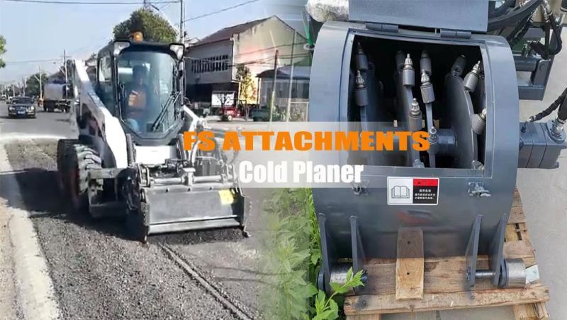 Construction Equipment Loader Skid Steer with Cold Planer