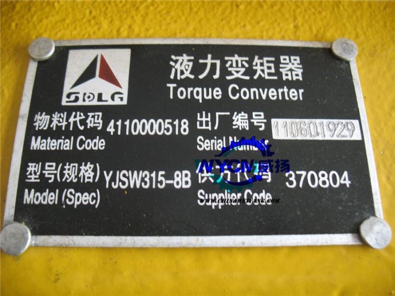 Sdlg 4110000518 Gear Box Yjsw3158b Transmssion for LG956 Loader