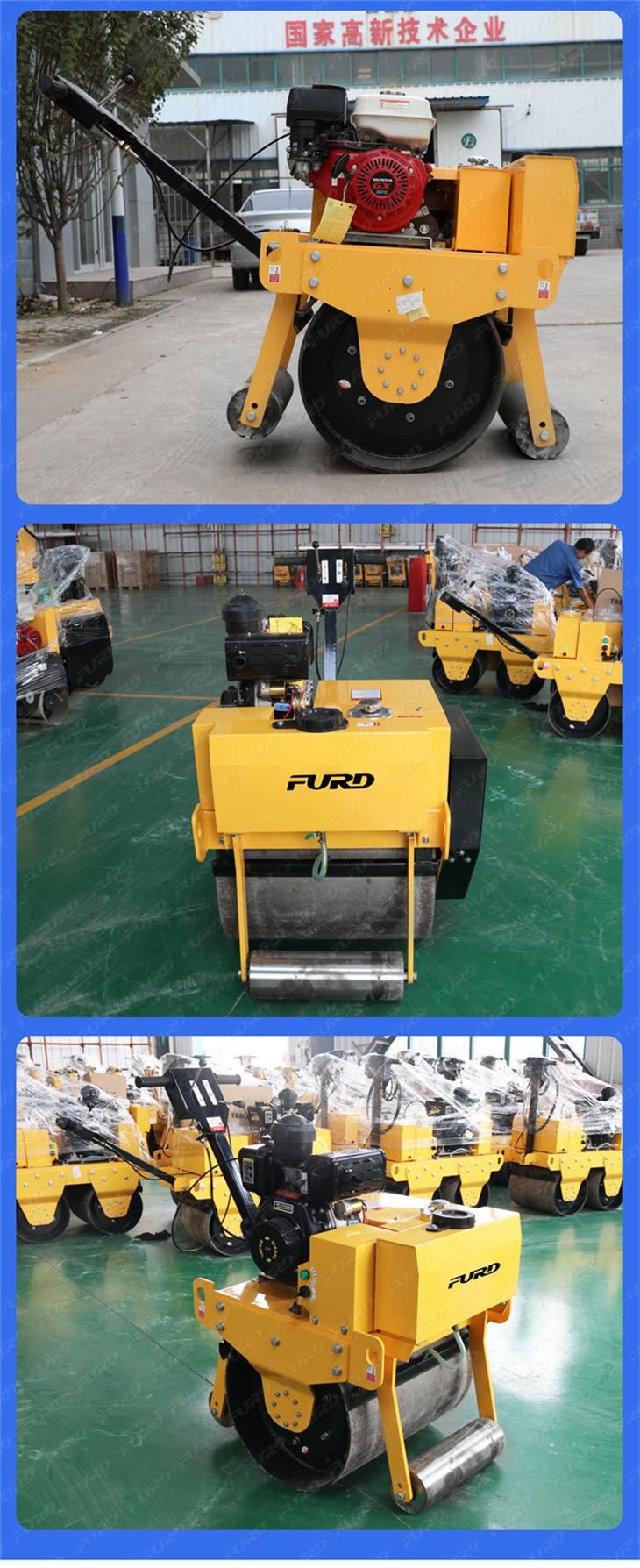 Cheap Price 500kg Walk Behind Road Construction Equipment Vibrating Road Roller