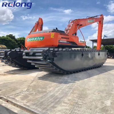 Heavy Duty Amphibious Equipment/Wetland Excavator Float on Water as an Added Safety Feature/Hydraulic Control/Modular Design