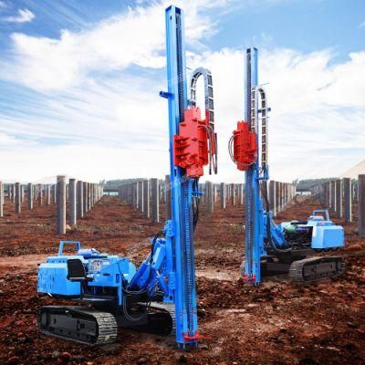 Pile Length 4m Crawler Type Hydraulic Hammer Photovoltaic Solar Pile Driver for Sale
