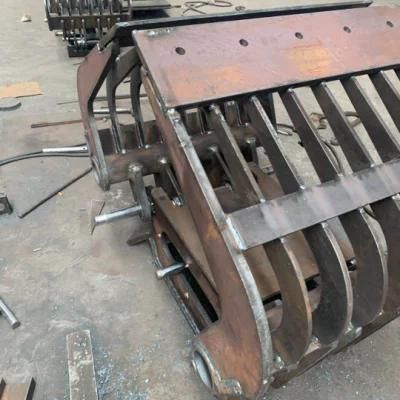 Grapple Wood Cornstalk Bucket with 3-20 Tons Hydraulic Excavators