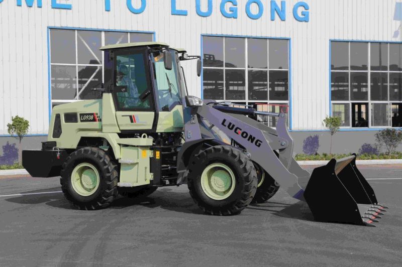 New Condition Front End Wheel Loader Lugong 938 Wheel Loader with A/C Different Colors