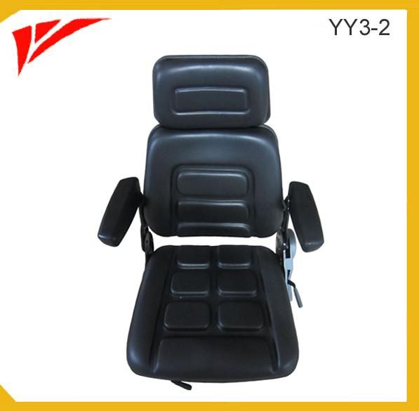 PVC Cover Reclining Mini Bulldozer Seat, Wheeled Bulldozer Seat